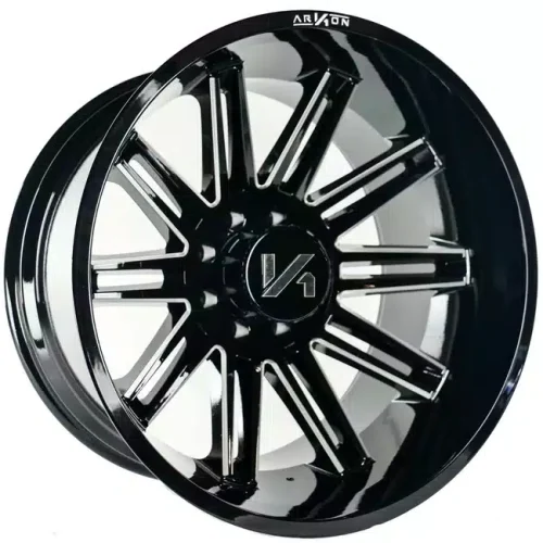 Arkon Off-Road Milled Gloss Black Churchill Wheels